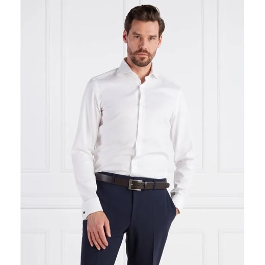 BOSS BLACK Koszula H HANK spread DC-214 | Slim Fit | stretch ze sklepu Gomez Fashion Store w kategorii Koszule męskie - zdjęcie 184357826