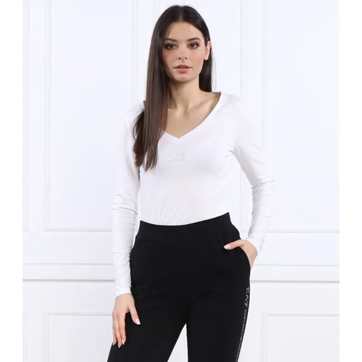 EA7 Bluzka | Slim Fit ze sklepu Gomez Fashion Store w kategorii Bluzki damskie - zdjęcie 184357956
