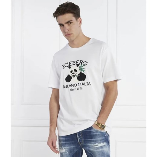 Iceberg T-shirt | Regular Fit ze sklepu Gomez Fashion Store w kategorii T-shirty męskie - zdjęcie 184358035