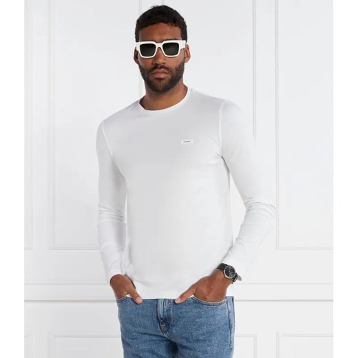 Calvin Klein Longsleeve | Slim Fit | stretch ze sklepu Gomez Fashion Store w kategorii T-shirty męskie - zdjęcie 184358069