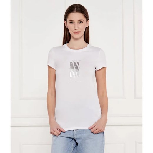 Armani Exchange T-shirt | Slim Fit ze sklepu Gomez Fashion Store w kategorii Bluzki damskie - zdjęcie 184358115
