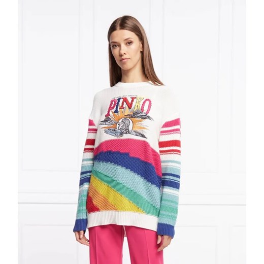 Pinko Sweter | Relaxed fit ze sklepu Gomez Fashion Store w kategorii Swetry damskie - zdjęcie 184358188