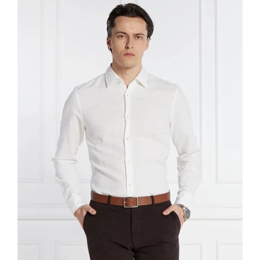 BOSS BLACK Lniana koszula C-HAL-kent-C4-232 | Casual fit ze sklepu Gomez Fashion Store w kategorii Koszule męskie - zdjęcie 184358357