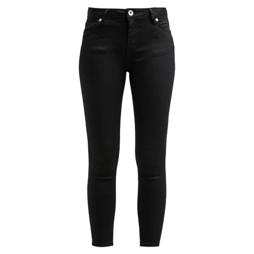 New Look Jeansy Slim fit black zalando czarny abstrakcyjne wzory