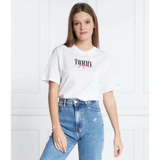 Tommy Jeans T-shirt | Regular Fit ze sklepu Gomez Fashion Store w kategorii Bluzki damskie - zdjęcie 184358435