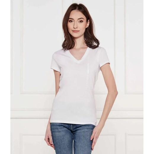 Armani Exchange T-shirt | Slim Fit ze sklepu Gomez Fashion Store w kategorii Bluzki damskie - zdjęcie 184358436