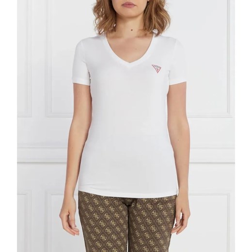 GUESS T-shirt VN MINI TRIANGLE | Slim Fit ze sklepu Gomez Fashion Store w kategorii Bluzki damskie - zdjęcie 184358446