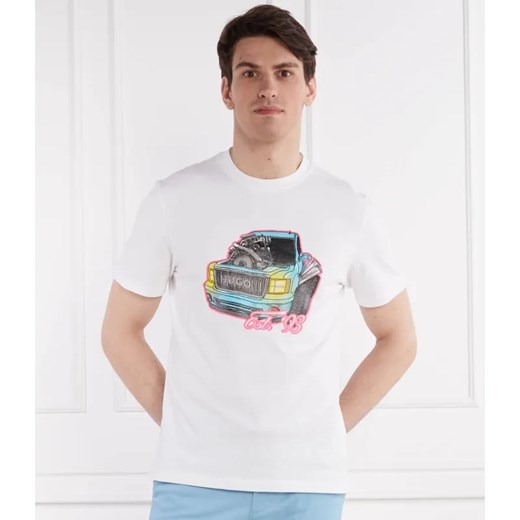 HUGO T-shirt Damotoro | Relaxed fit ze sklepu Gomez Fashion Store w kategorii T-shirty męskie - zdjęcie 184358449