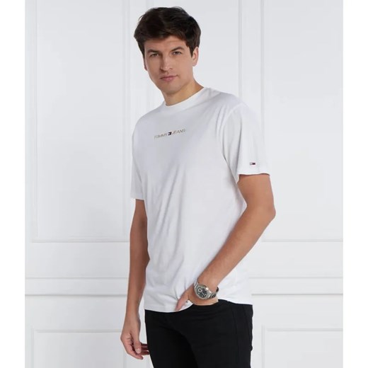 Tommy Jeans T-shirt GOLD LINEAR | Regular Fit ze sklepu Gomez Fashion Store w kategorii T-shirty męskie - zdjęcie 184358488