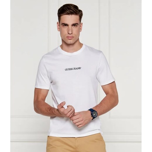 Guess Jeans T-shirt EMBRO | Regular Fit ze sklepu Gomez Fashion Store w kategorii T-shirty męskie - zdjęcie 184358528