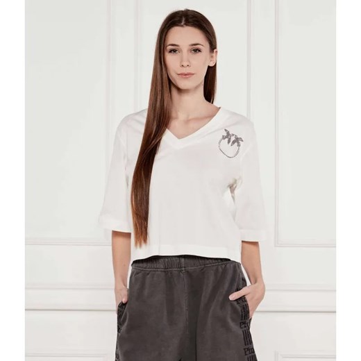 Pinko T-shirt SUEZ | Loose fit ze sklepu Gomez Fashion Store w kategorii Bluzki damskie - zdjęcie 184358537