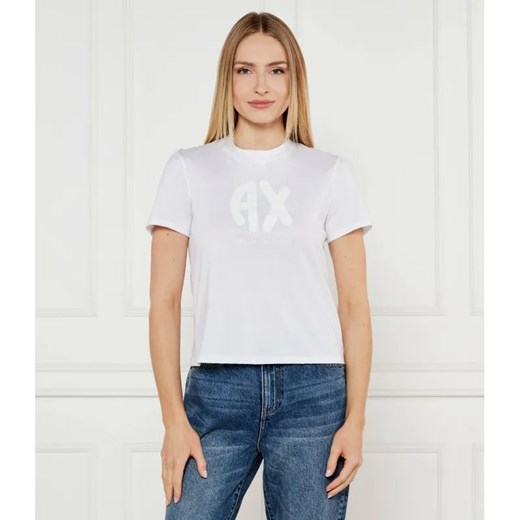 Armani Exchange T-shirt | Regular Fit ze sklepu Gomez Fashion Store w kategorii Bluzki damskie - zdjęcie 184358549