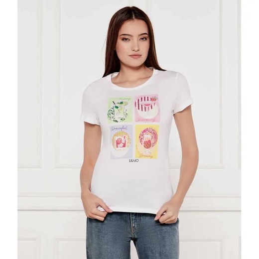 Liu Jo T-shirt | Regular Fit ze sklepu Gomez Fashion Store w kategorii Bluzki damskie - zdjęcie 184358566