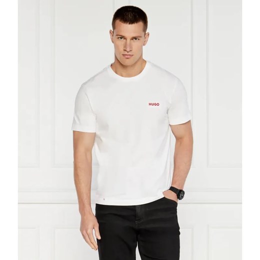 Hugo Bodywear T-shirt Houndstooth | Regular Fit ze sklepu Gomez Fashion Store w kategorii T-shirty męskie - zdjęcie 184358595