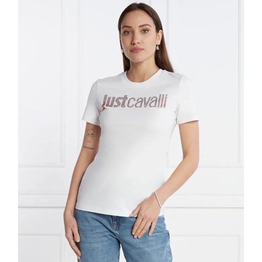 Just Cavalli T-shirt | Regular Fit ze sklepu Gomez Fashion Store w kategorii Bluzki damskie - zdjęcie 184358615