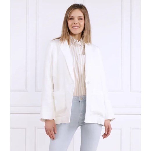 Tommy Hilfiger Lniana marynarka CASUAL LINEN SB BLAZER | Regular Fit Tommy Hilfiger 42 wyprzedaż Gomez Fashion Store