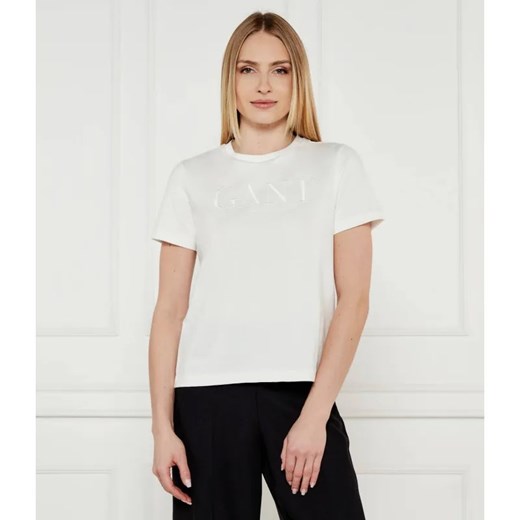 Gant T-shirt | Regular Fit ze sklepu Gomez Fashion Store w kategorii Bluzki damskie - zdjęcie 184358675
