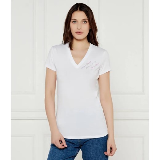 Armani Exchange T-shirt | Slim Fit ze sklepu Gomez Fashion Store w kategorii Bluzki damskie - zdjęcie 184358738