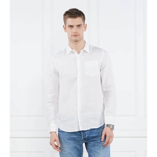 GUESS Lniana koszula LS ISLAND | Regular Fit Guess XXL Gomez Fashion Store wyprzedaż
