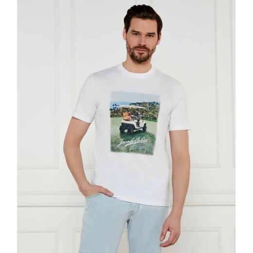 Jacob Cohen T-shirt GIROCOLLO COSTINA | Regular Fit ze sklepu Gomez Fashion Store w kategorii T-shirty męskie - zdjęcie 184358798