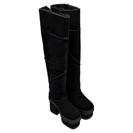 UGG Skórzane kozaki na słupku 38 okazyjna cena Gomez Fashion Store