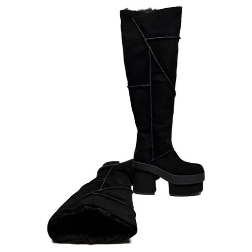 UGG Skórzane kozaki na słupku 38 okazyjna cena Gomez Fashion Store