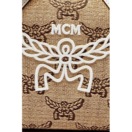 MCM Kuferek Ella Boston | z dodatkiem skóry Mcm OS okazja Gomez Fashion Store