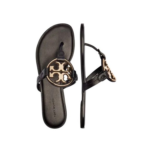 TORY BURCH Skórzane japonki METAL MILLER Tory Burch 40 Gomez Fashion Store