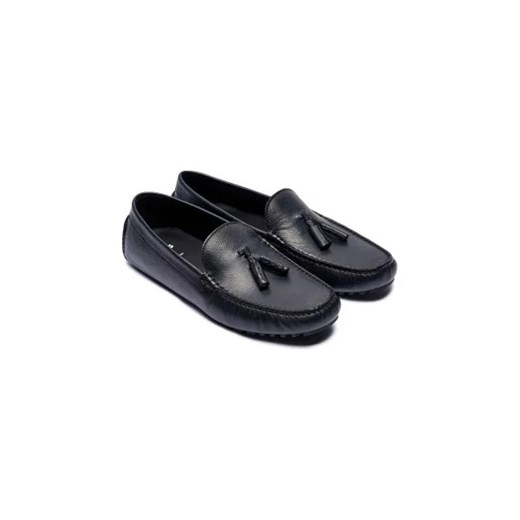 BOSS BLACK Skórzane mokasyny Driver 44 okazyjna cena Gomez Fashion Store