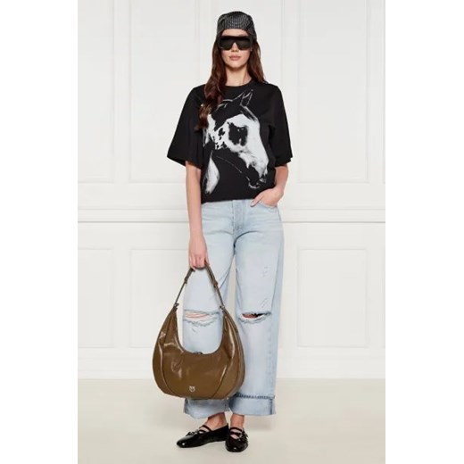 Pinko Skórzana hobo SLOUCHY Pinko OS wyprzedaż Gomez Fashion Store
