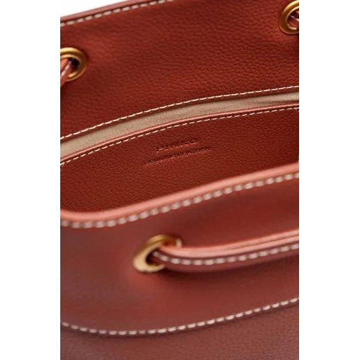 Pinko Skórzany worek SECCHIELLO MINI Pinko OS promocyjna cena Gomez Fashion Store