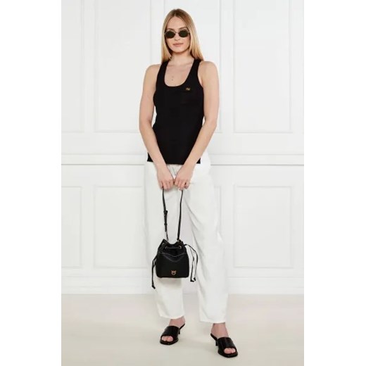 Pinko Skórzany worek SECCHIELLO MINI Pinko One Size promocyjna cena Gomez Fashion Store