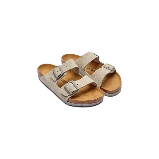 Birkenstock Skórzane klapki Arizona LEVE EVA 45 okazyjna cena Gomez Fashion Store
