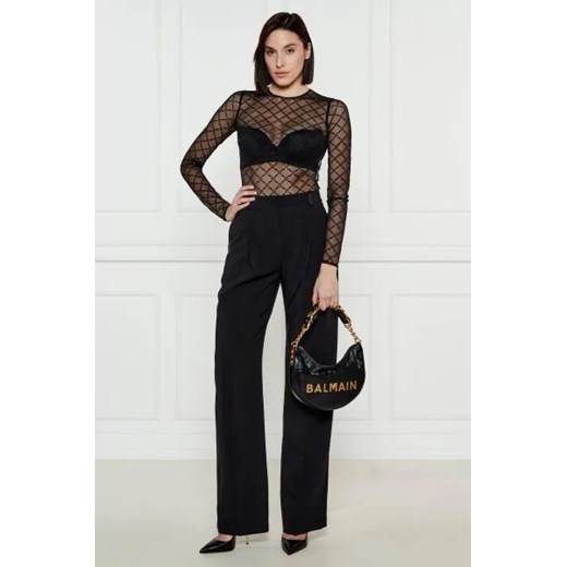 Balmain Skórzane hobo OS Gomez Fashion Store okazyjna cena