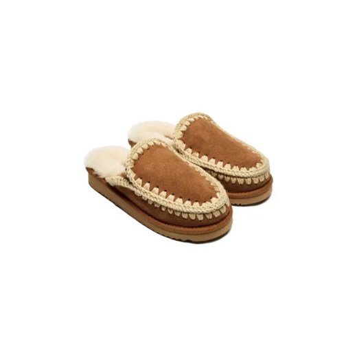 MOU Skórzane obuwie domowe ESKIMO | z dodatkiem wełny Mou 39 wyprzedaż Gomez Fashion Store