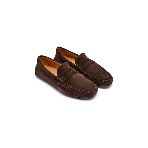 BOSS BLACK Skórzane mokasyny Noel 44 promocyjna cena Gomez Fashion Store