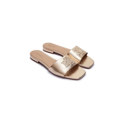 LAUREN RALPH LAUREN Skórzane klapki EVERLEY SLD 38 okazja Gomez Fashion Store