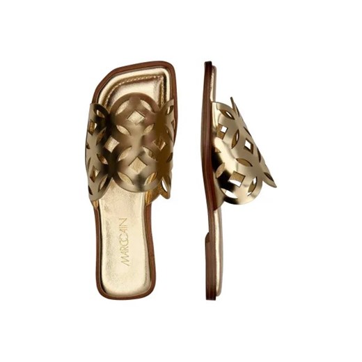 Marc Cain Skórzane klapki Marc Cain 38 promocyjna cena Gomez Fashion Store