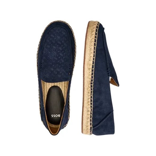 BOSS BLACK Skórzane espadryle Madeira 41 promocyjna cena Gomez Fashion Store