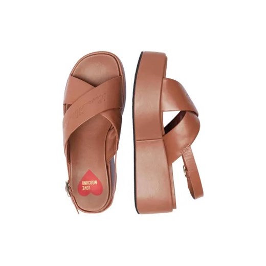 Love Moschino Skórzane sandały Love Moschino 41 Gomez Fashion Store okazyjna cena