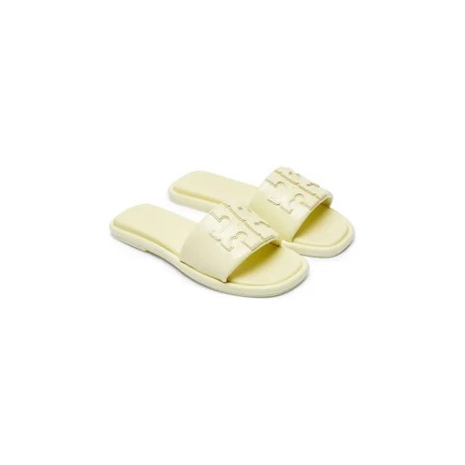 TORY BURCH Skórzane klapki DOUBLE T Tory Burch 36 okazyjna cena Gomez Fashion Store