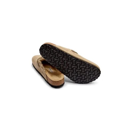 Birkenstock Skórzane mule Boston Shearling LEVE | z dodatkiem wełny 42 Gomez Fashion Store