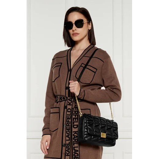 Karl Lagerfeld Skórzana torebka na ramię k/kuilt Karl Lagerfeld One Size wyprzedaż Gomez Fashion Store