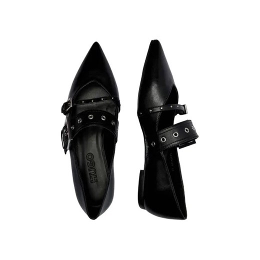 HUGO Skórzane baleriny Maridia_Ball_BKNA 40 okazyjna cena Gomez Fashion Store