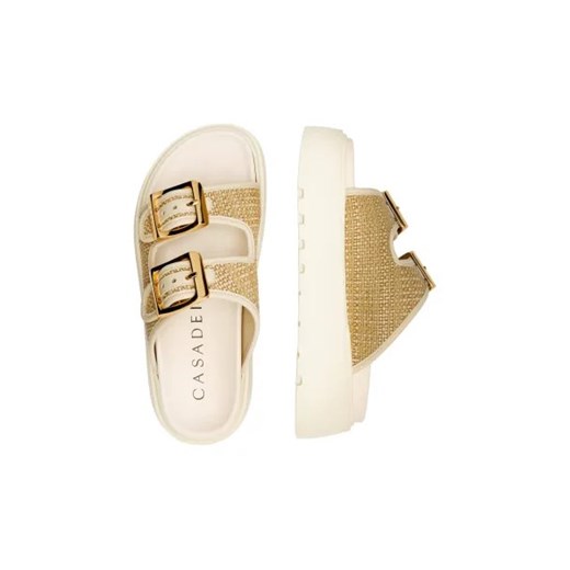 Casadei Klapki ARUBA BAMBU | z dodatkiem skóry Casadei 40 Gomez Fashion Store promocyjna cena