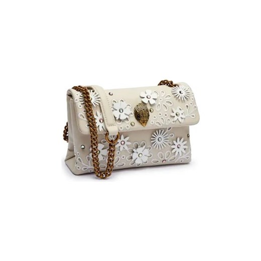 Kurt Geiger Skórzana listonoszka KENSINGTON FLOWER Kurt Geiger One Size okazyjna cena Gomez Fashion Store
