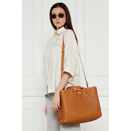 Shopper bag Emporio Armani skórzana 