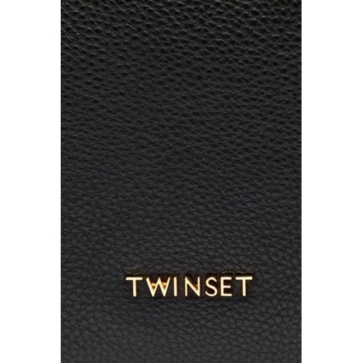 TWINSET Skórzana shopperka Twinset One Size promocyjna cena Gomez Fashion Store