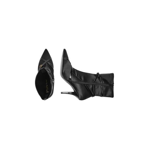 Pinko Botki na szpilce LUCY 12 | z dodatkiem skóry Pinko 36 Gomez Fashion Store promocyjna cena