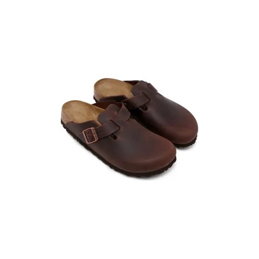 Klapki damskie BIRKENSTOCK skórzane bez zapięcia 